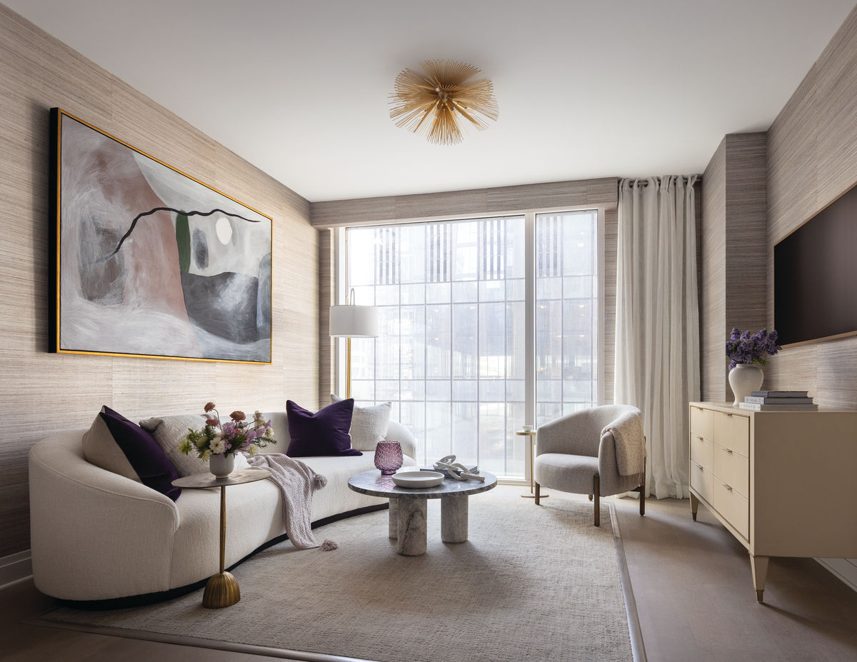 An elegant, cozy living room