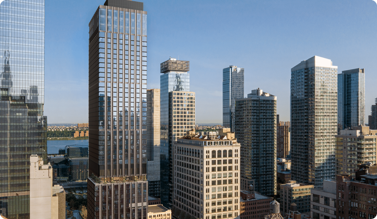 Skyline view of Coterie Hudson Yards